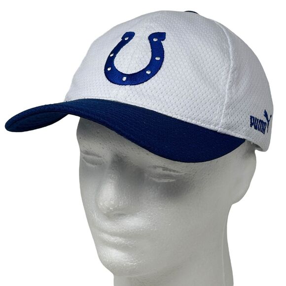 Indianapolis Colts Baseball Hat Cap Puma White Strapback NFL Pro Line Football - Picture 1 of 10